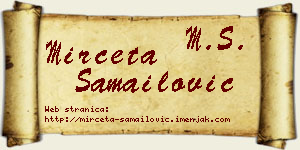 Mirčeta Samailović vizit kartica